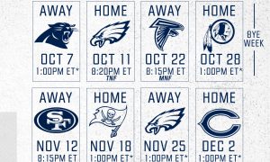 New York Giants 2018 Schedule